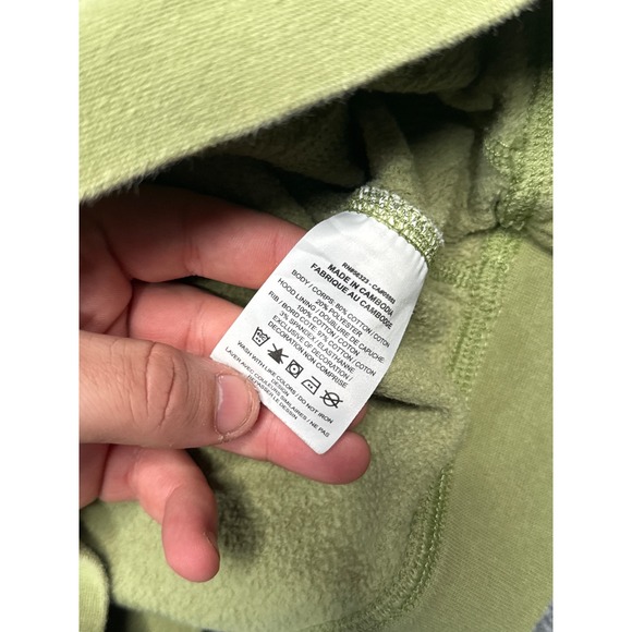Nike Youth XL Olive Green Pullover Hoodie Small Swoosh Logo Fleece Streetwear - Picture 7 of 10